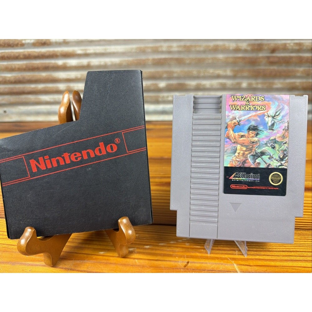 Wizards & Warriors NES Nintendo Entertainment System Authentic Cartridge &Sleeve